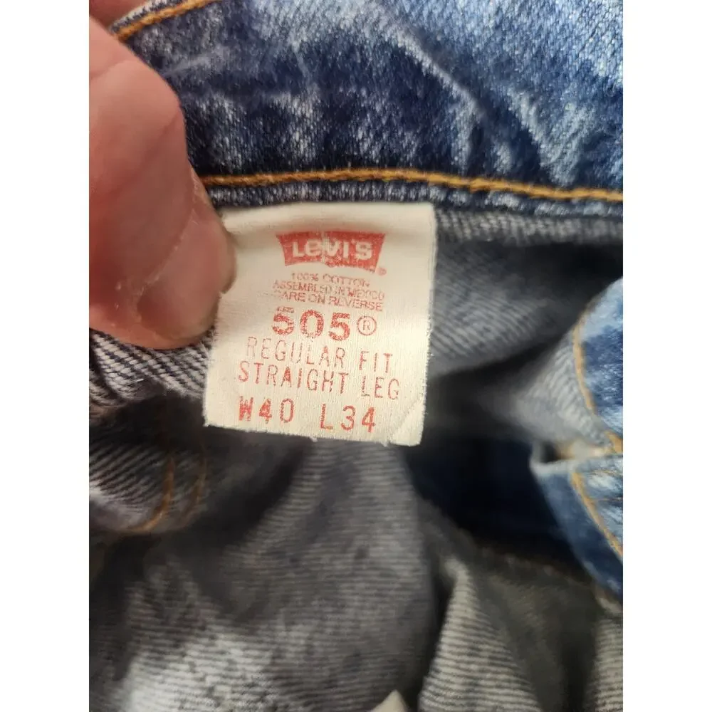 Vintage 90s Orange Tab Levi's 505 men's 40 x 34